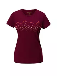 MERU | Damen Funktionsshirt Trofa Wool-Mix | dunkelrot