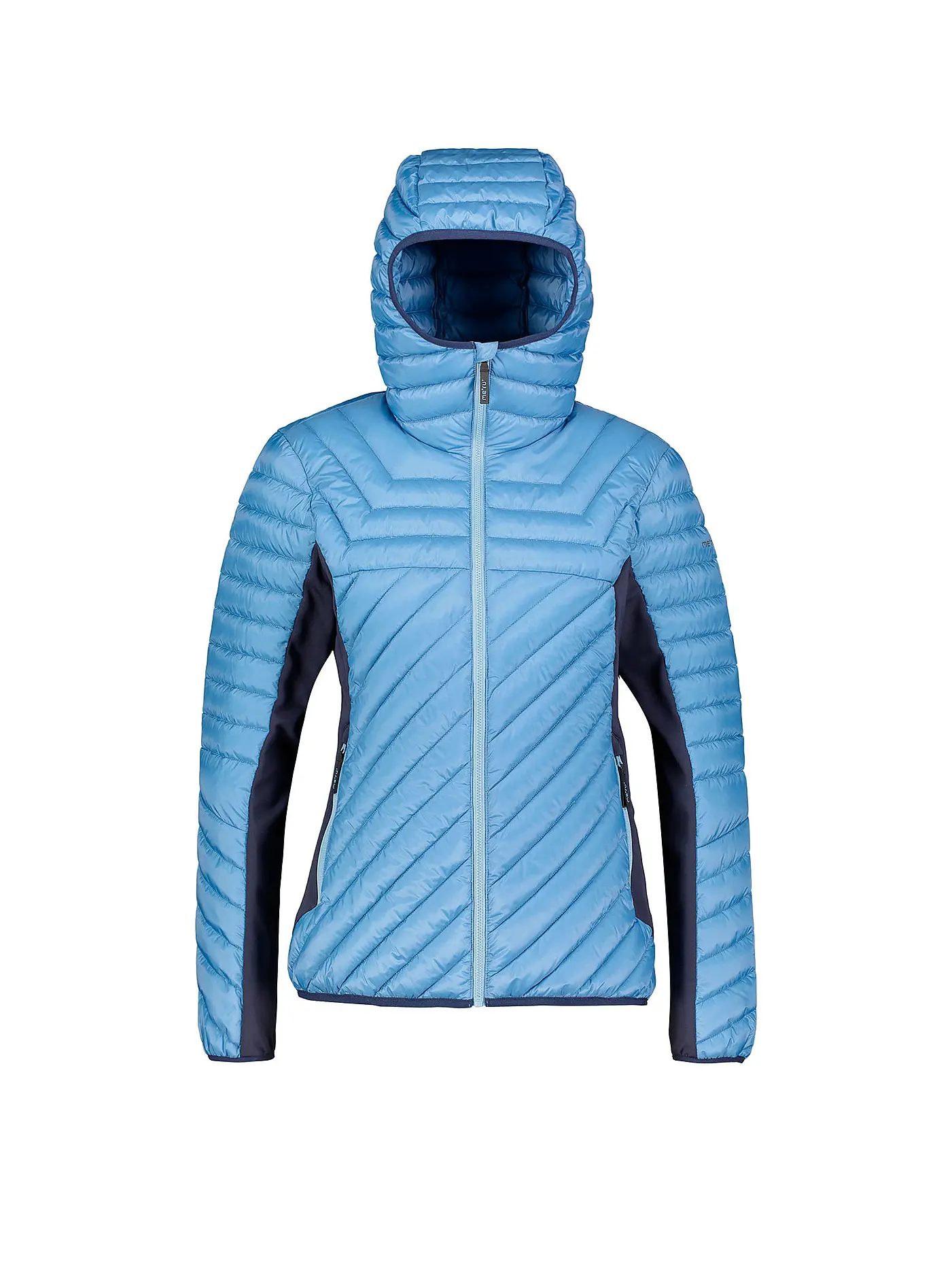 MERU | Damen Hybridjacke Halifaxd Hoodie | hellblau