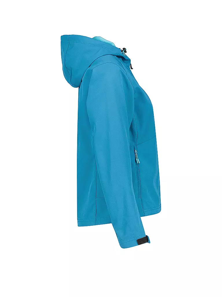 MERU | Damen Softshelljacke Brest Hoodie | blau