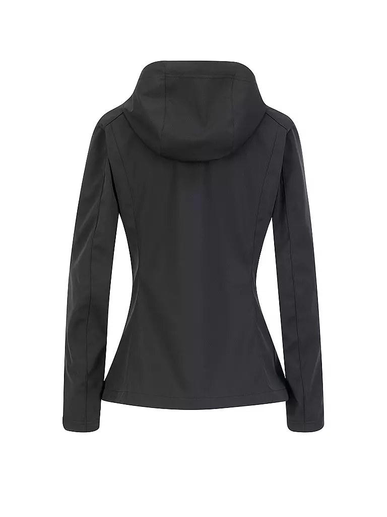 MERU | Damen Softshelljacke Meaux Hoodie | schwarz