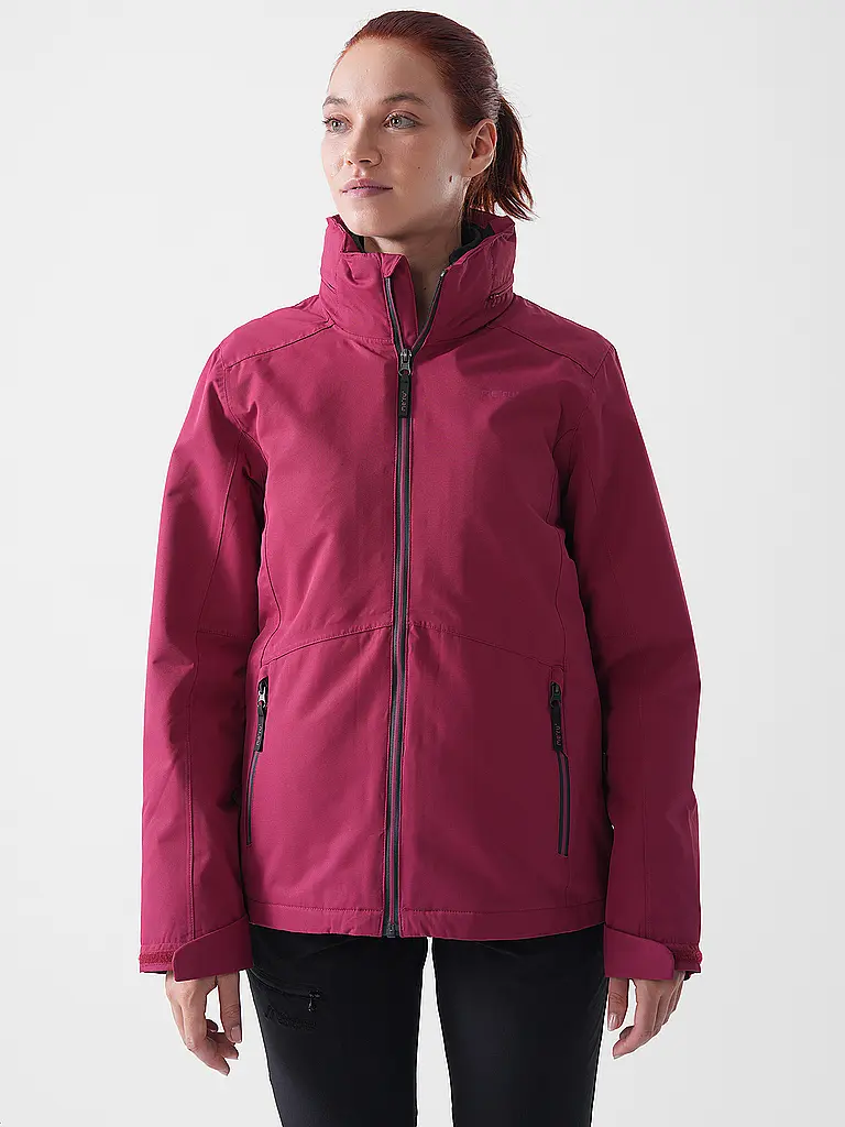 MERU | Damen Wanderjacke Bedford 2in1 Hoodie | beere