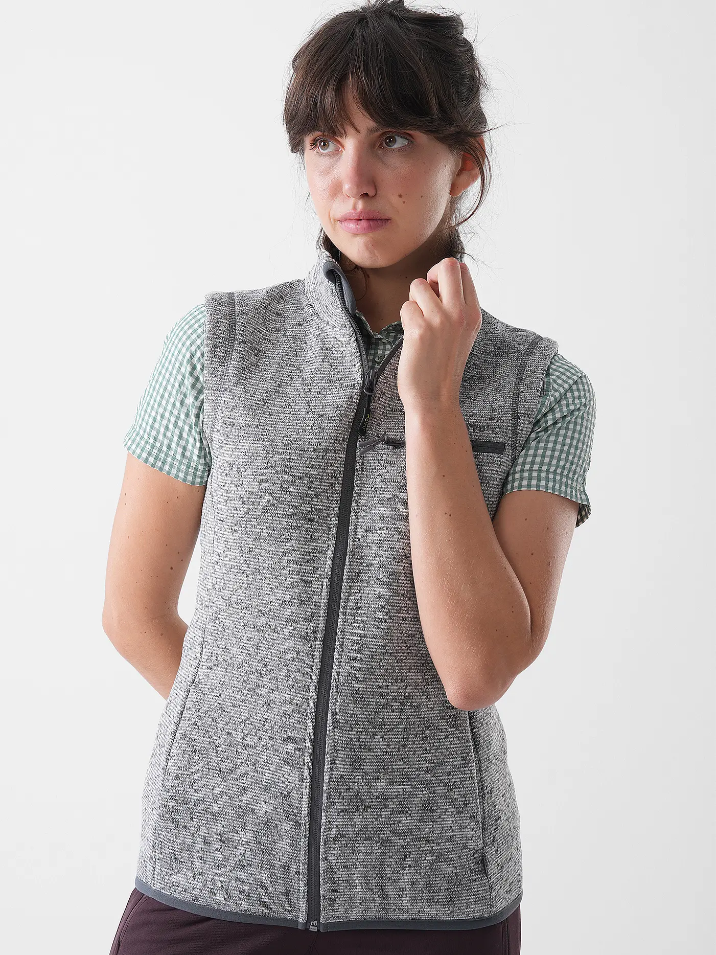 MERU | Damen Weste Bergen | hellgrau