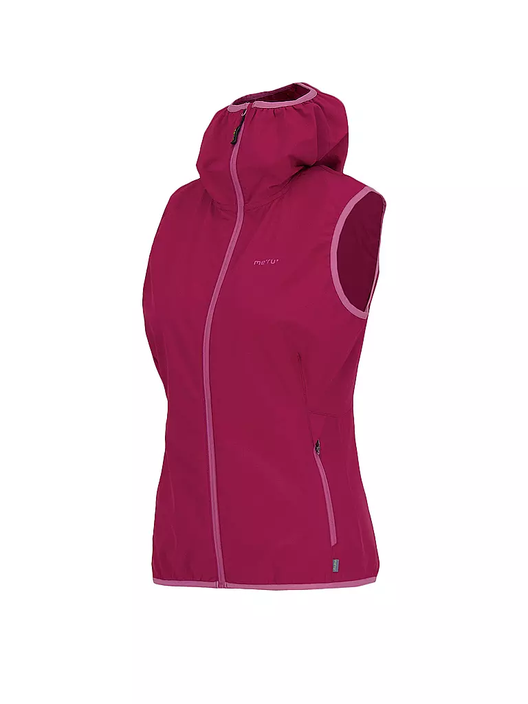 MERU | Damen Weste Talca Hoodie | beere