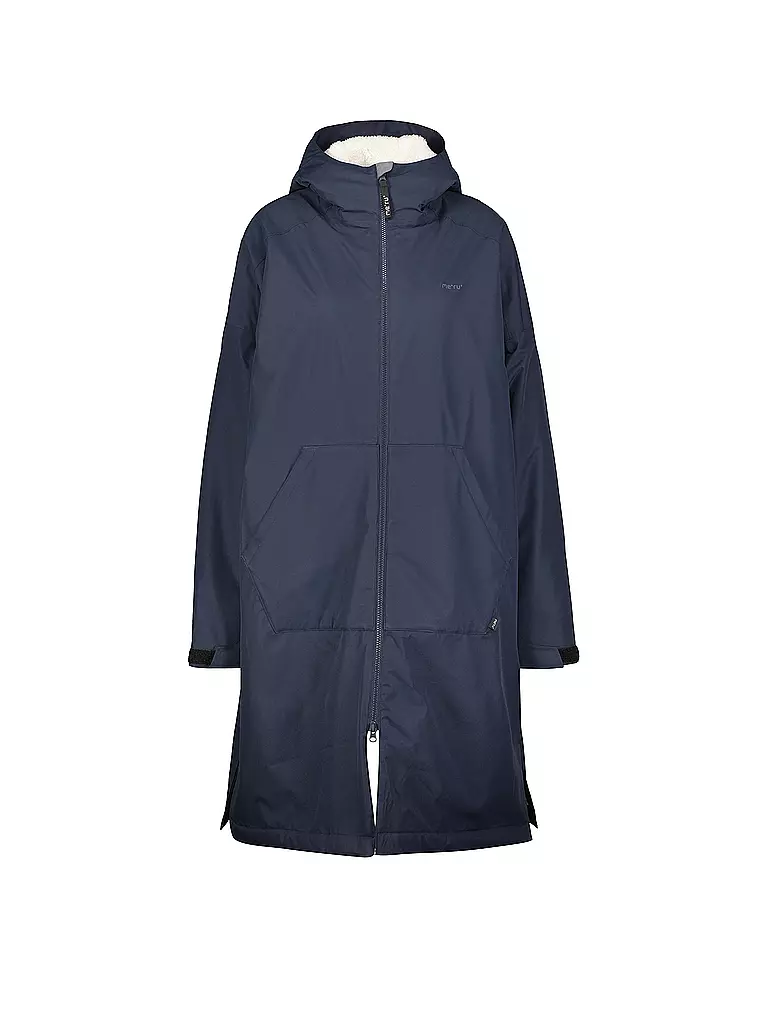 MERU | Damen Wintermantel Aalborg Loos Packable Hoodie | dunkelblau