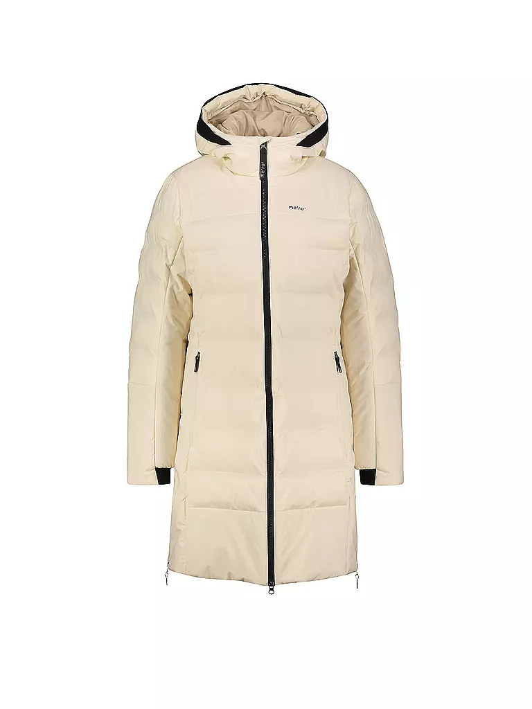 MERU | Damen Wintermantel Esbjerg Hoodie | beige
