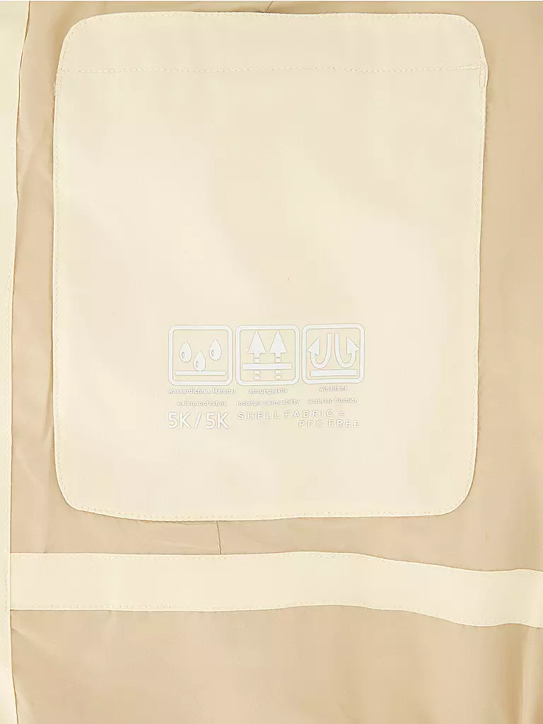 MERU | Damen Wintermantel Esbjerg Hoodie | beige
