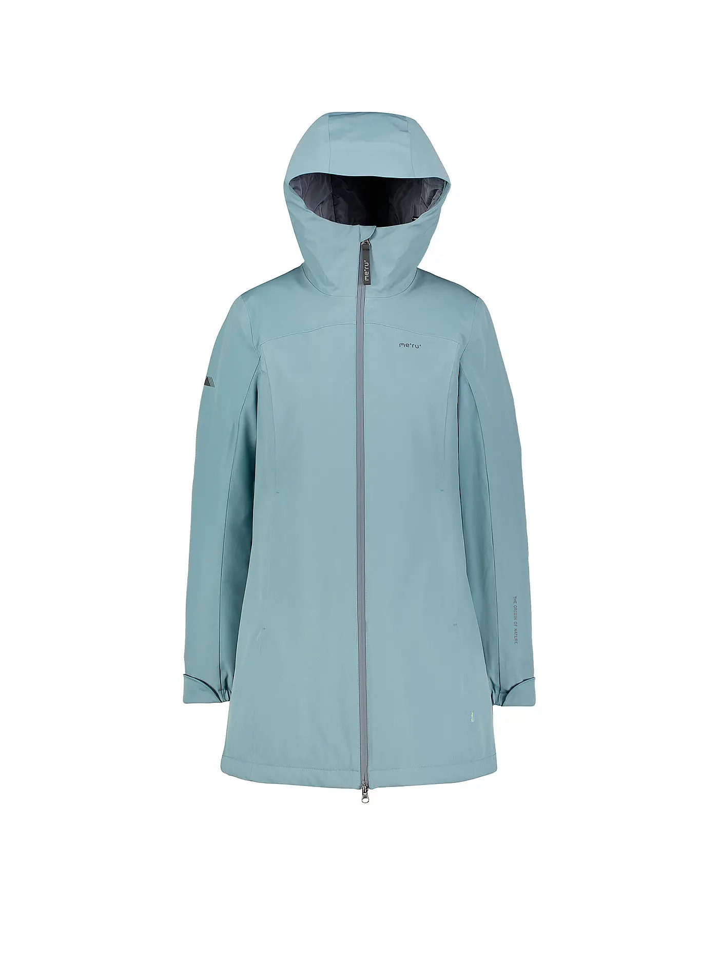 MERU | Damen Wintermantel Nora Hoodie | hellgrau