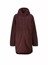 MERU | Damen Wintermantel Sigtuna Teddyfleece Hoodie | kupfer