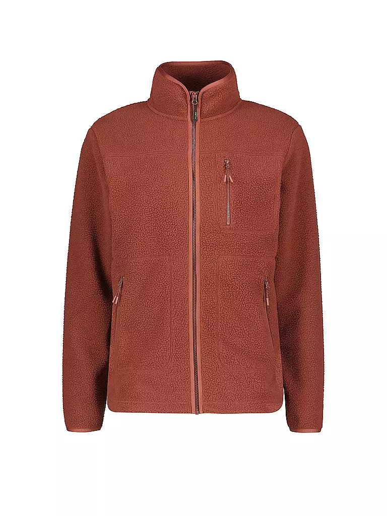 MERU | Herren Fleecejacke Boigny Sherpafleece | kupfer