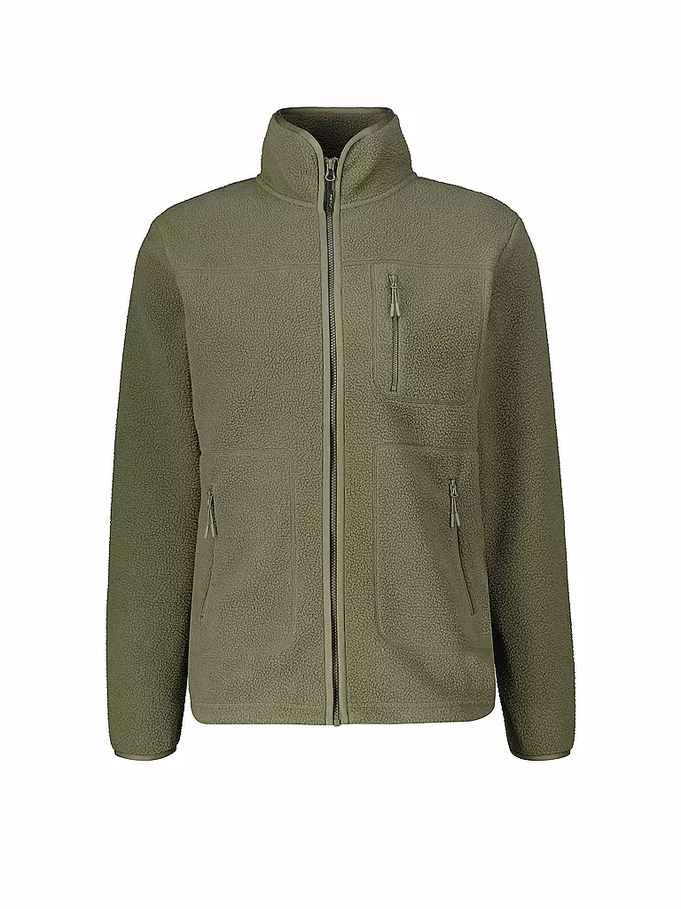 MERU | Herren Fleecejacke Boigny Sherpafleece | dunkelgrün