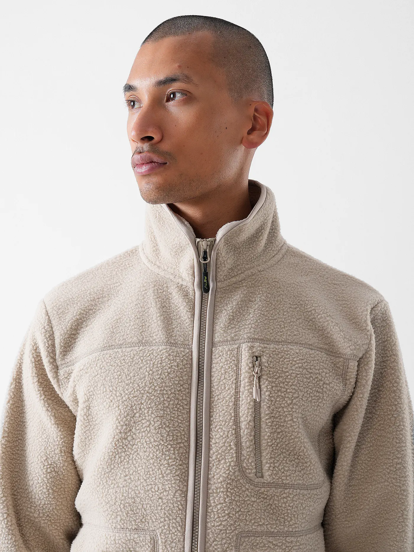 MERU | Herren Fleecejacke Boigny Sherpafleece | beige