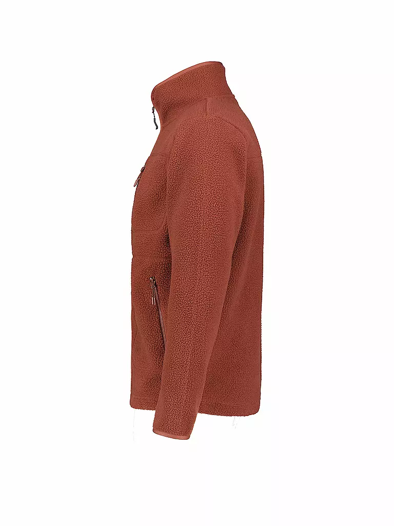 MERU | Herren Fleecejacke Boigny Sherpafleece | kupfer
