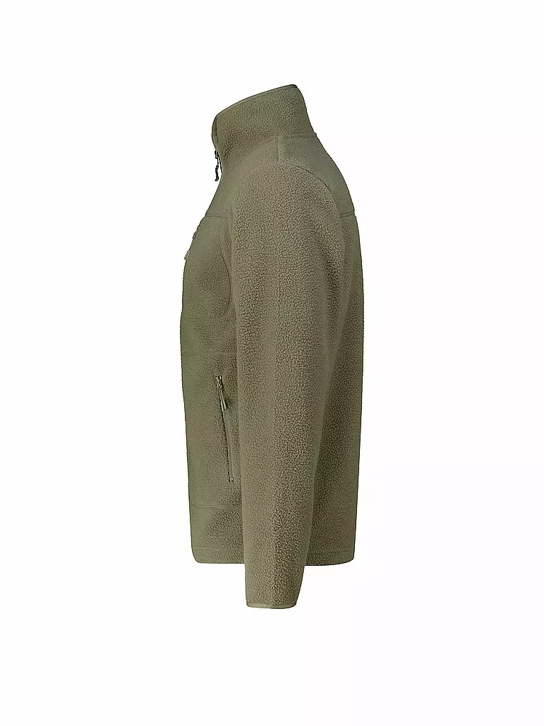 MERU | Herren Fleecejacke Boigny Sherpafleece | dunkelgrün
