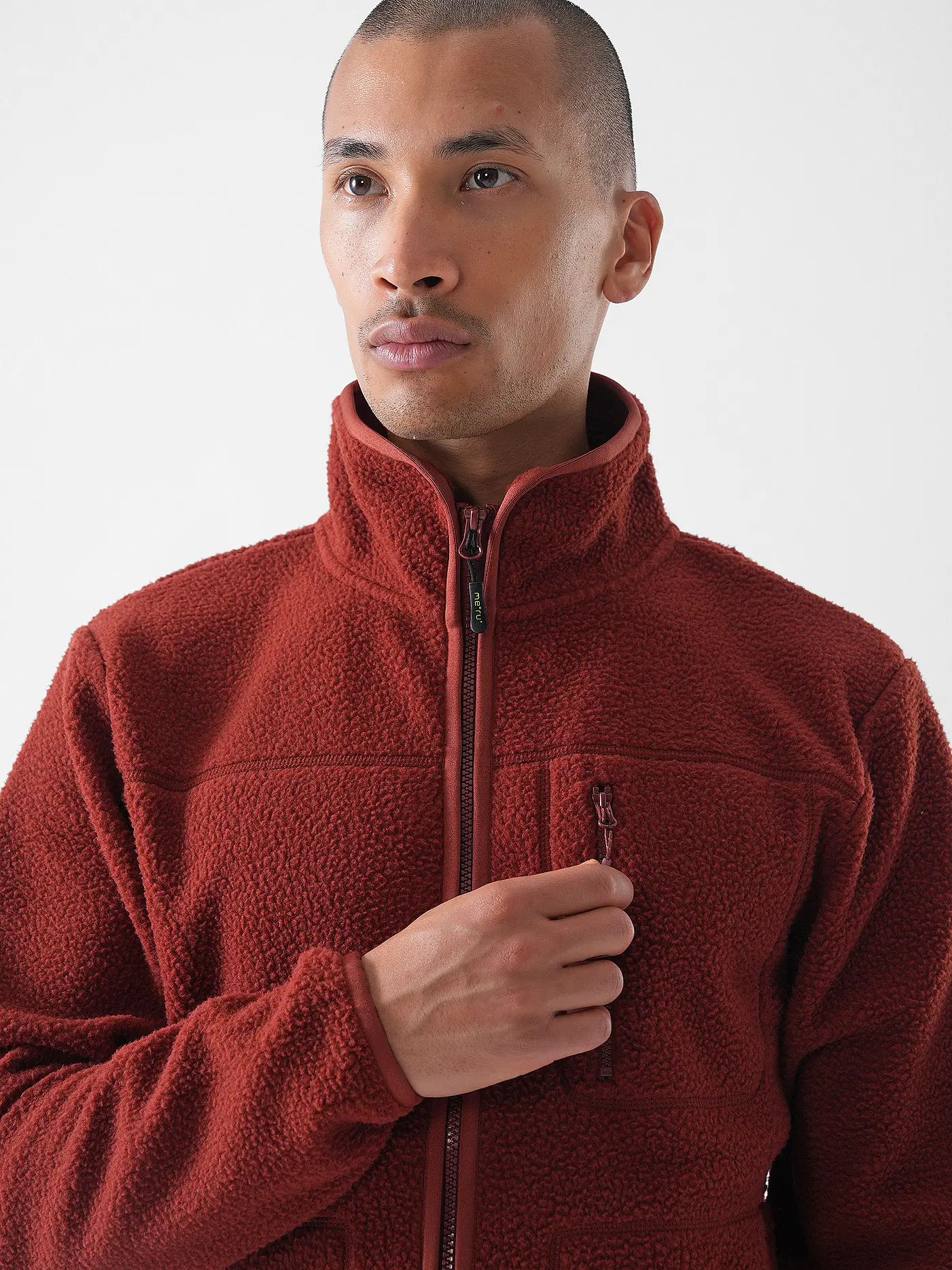MERU | Herren Fleecejacke Boigny Sherpafleece | kupfer