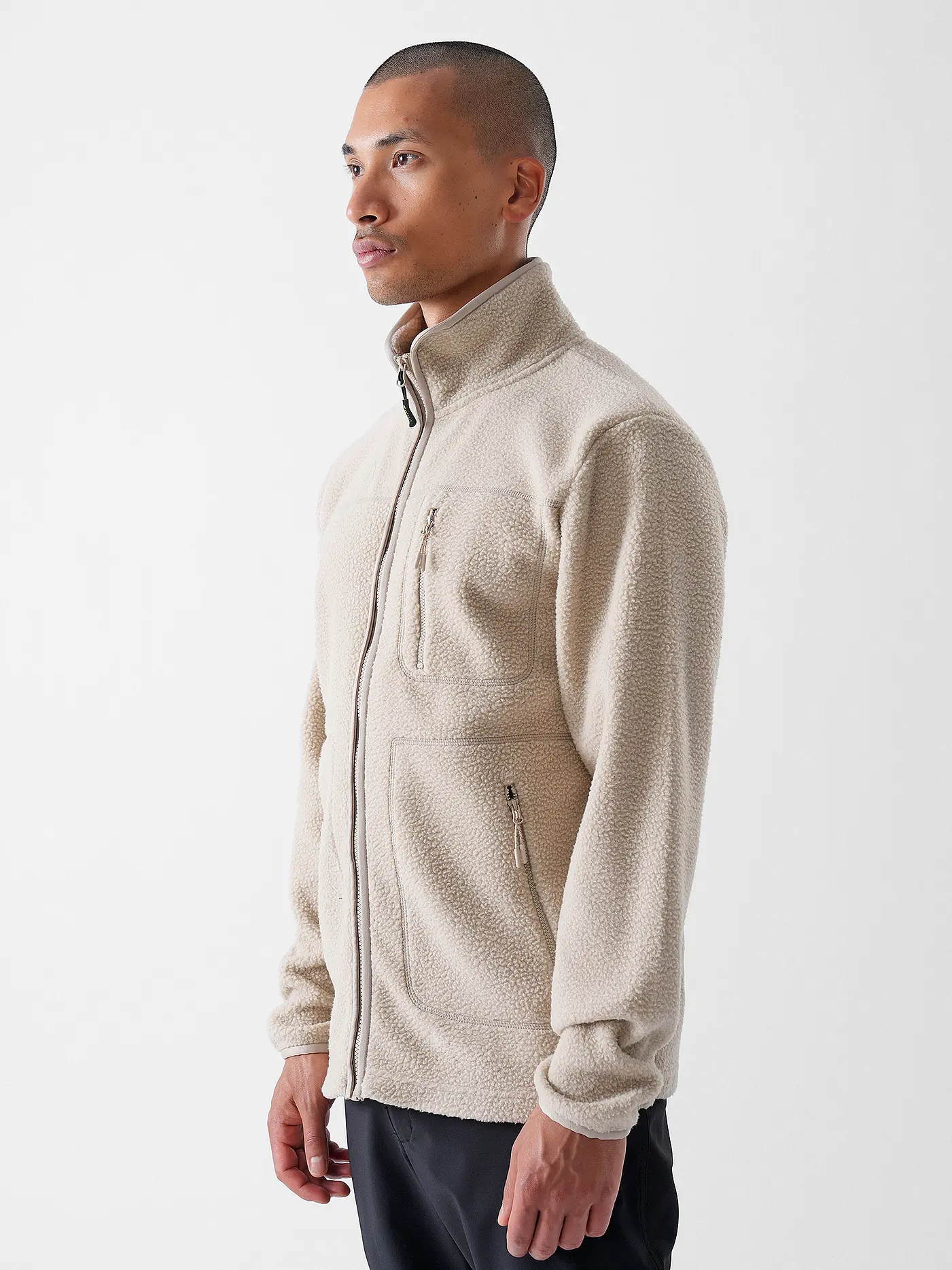 MERU | Herren Fleecejacke Boigny Sherpafleece | beige