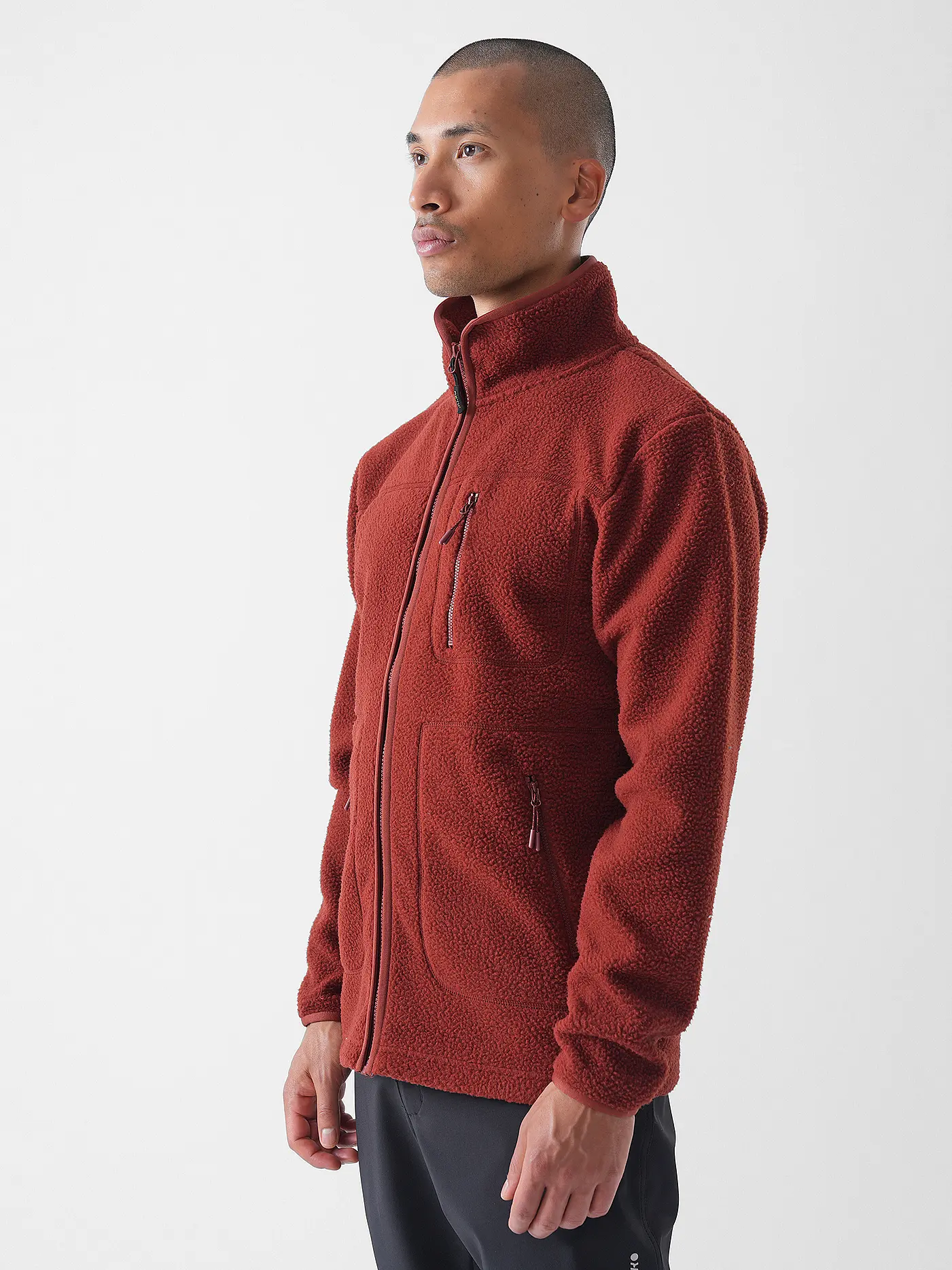 MERU | Herren Fleecejacke Boigny Sherpafleece | kupfer