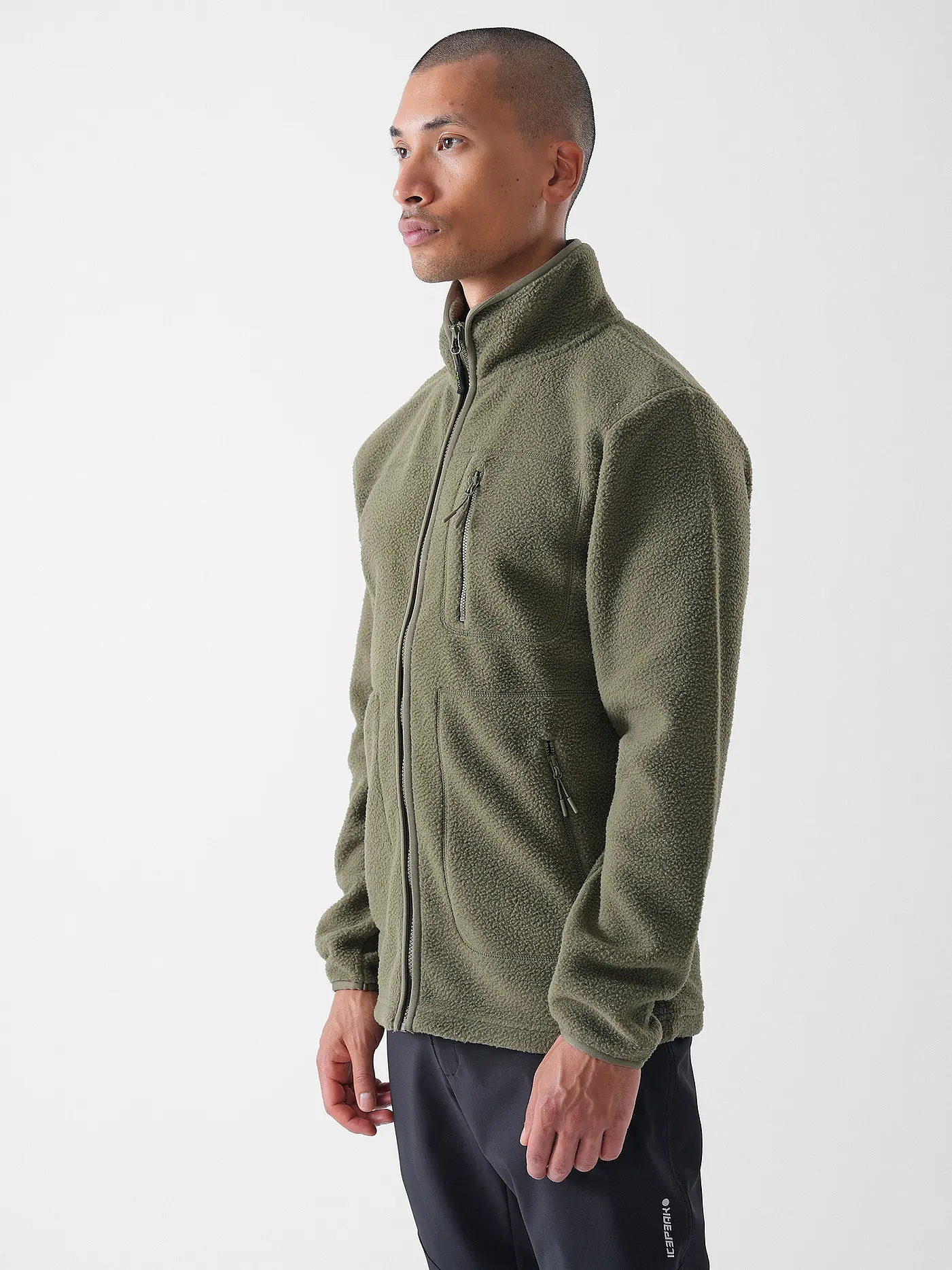 MERU | Herren Fleecejacke Boigny Sherpafleece | dunkelgrün