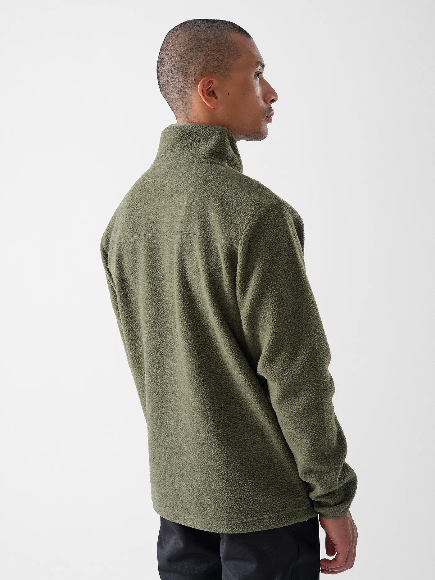 MERU | Herren Fleecejacke Boigny Sherpafleece | dunkelgrün
