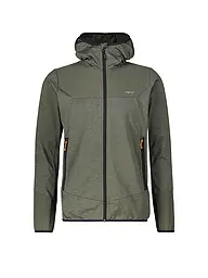 MERU | Herren Fleecejacke Faxe Powerstretch Hoodie | dunkelgrün