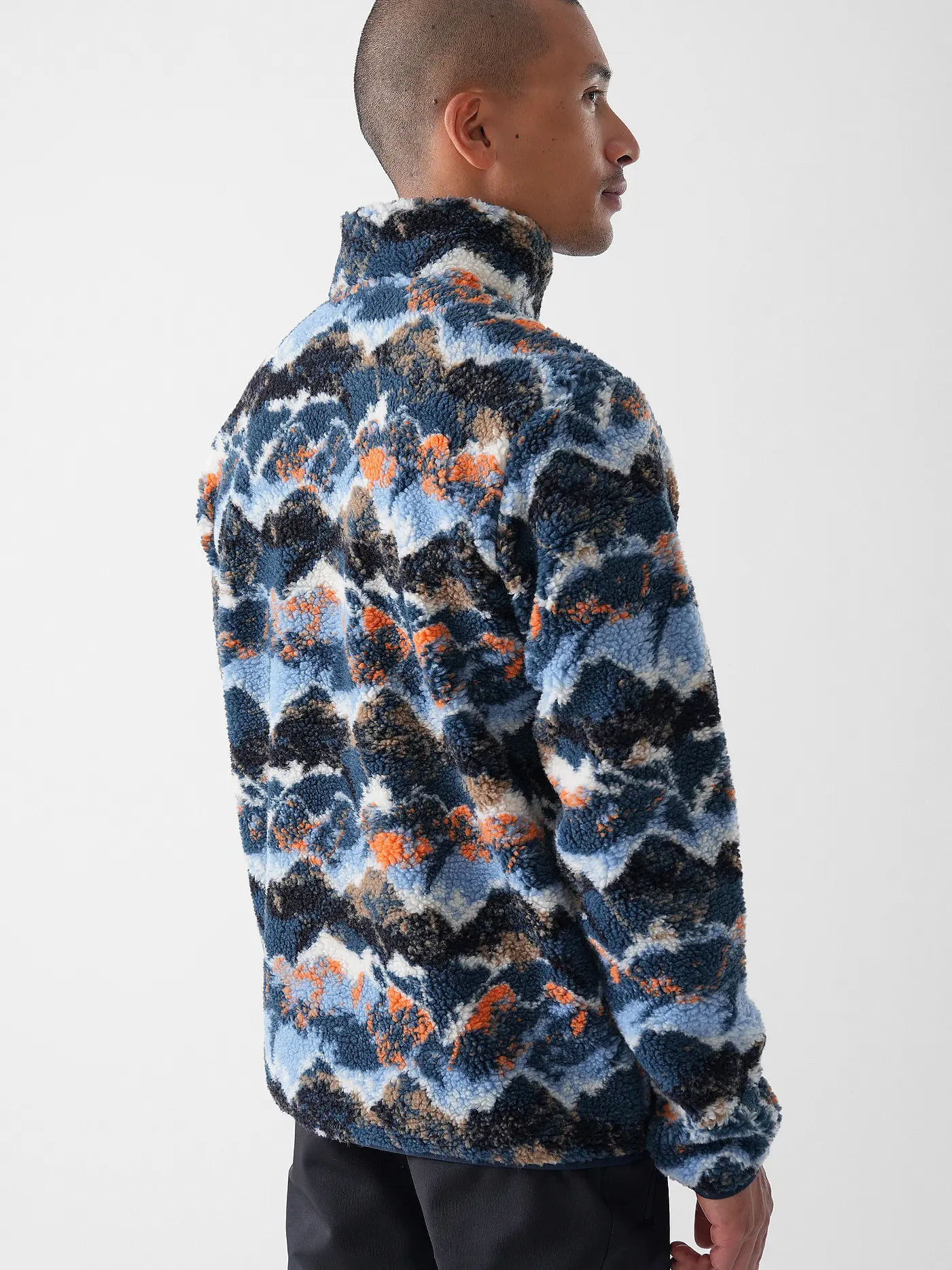 MERU | Herren Fleecejacke Rennes Teddyfleece | hellblau