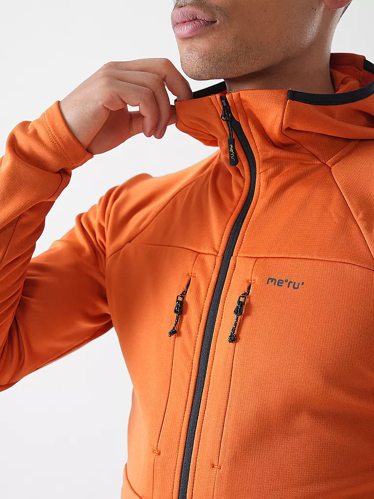 MERU | Herren Fleecejacke Tyonek Hoodie | kupfer
