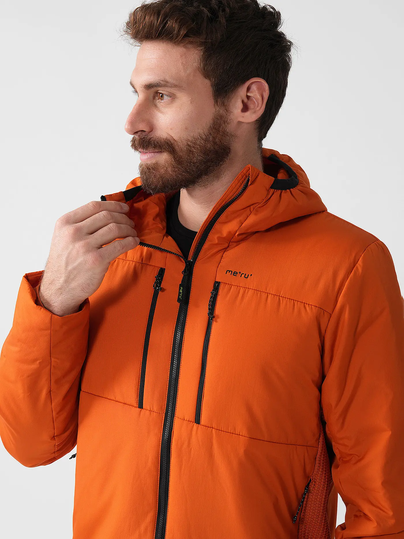 MERU | Herren Hybridjacke Levelock Hoodie | hellbraun