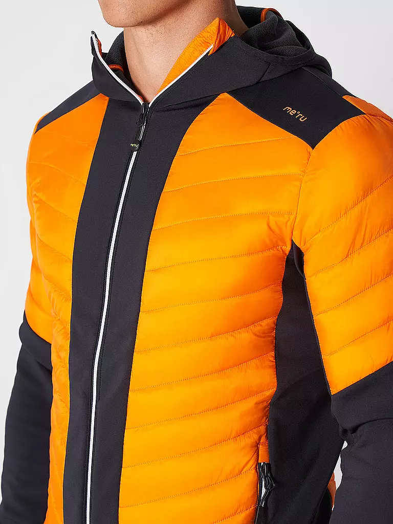 MERU | Herren Hybridjacke Reading Hoodie | orange