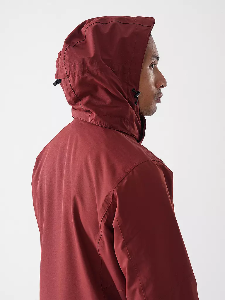 MERU | Herren Wanderjacke Bedford 2in1 Hoodie | kupfer