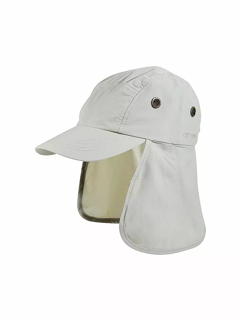 MERU | Kinder Outdoor Kappe mit Nackenschutz | beige