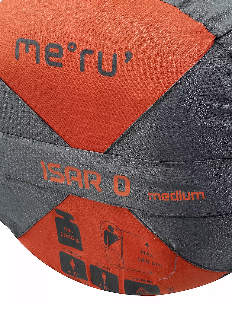 MERU | Kunstfaserschlafsack Isar 0 M 44x24cm 1550g | grau