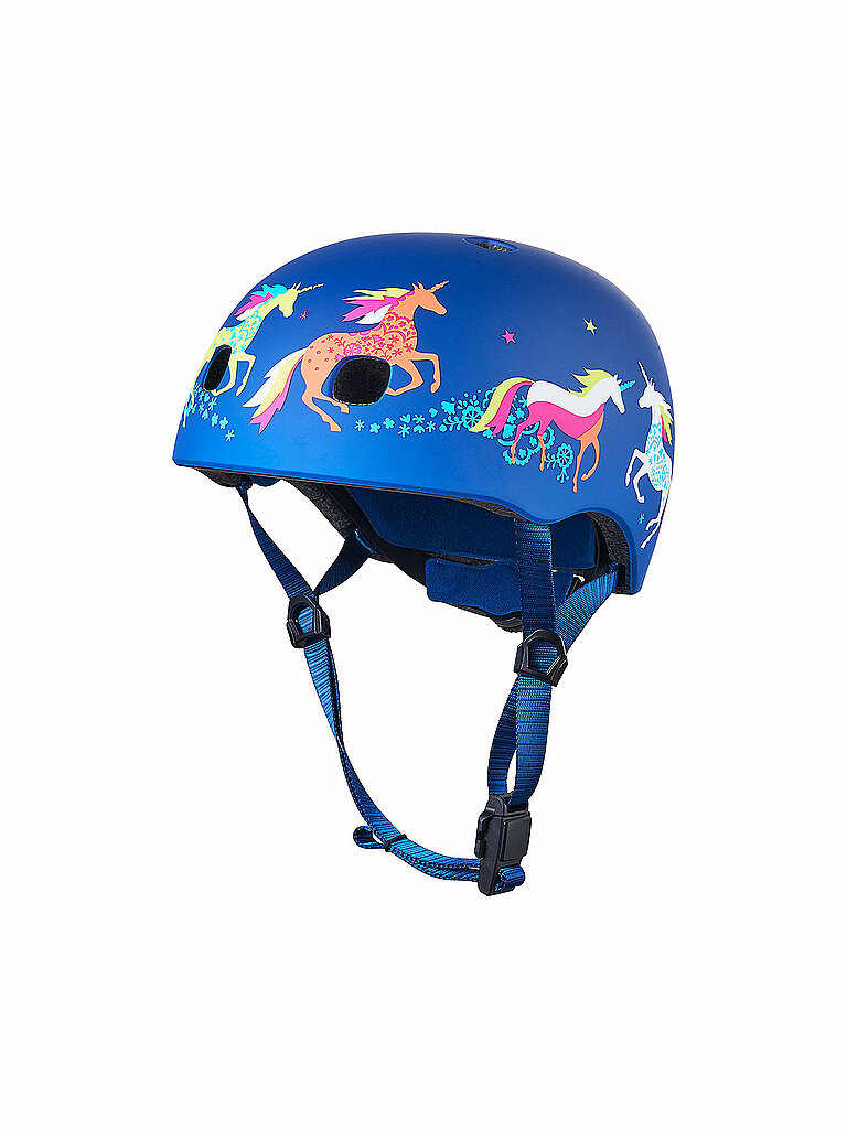 Micro MICRO Kinder Scooter Helm Unicorn blau | 48-53CM, blau