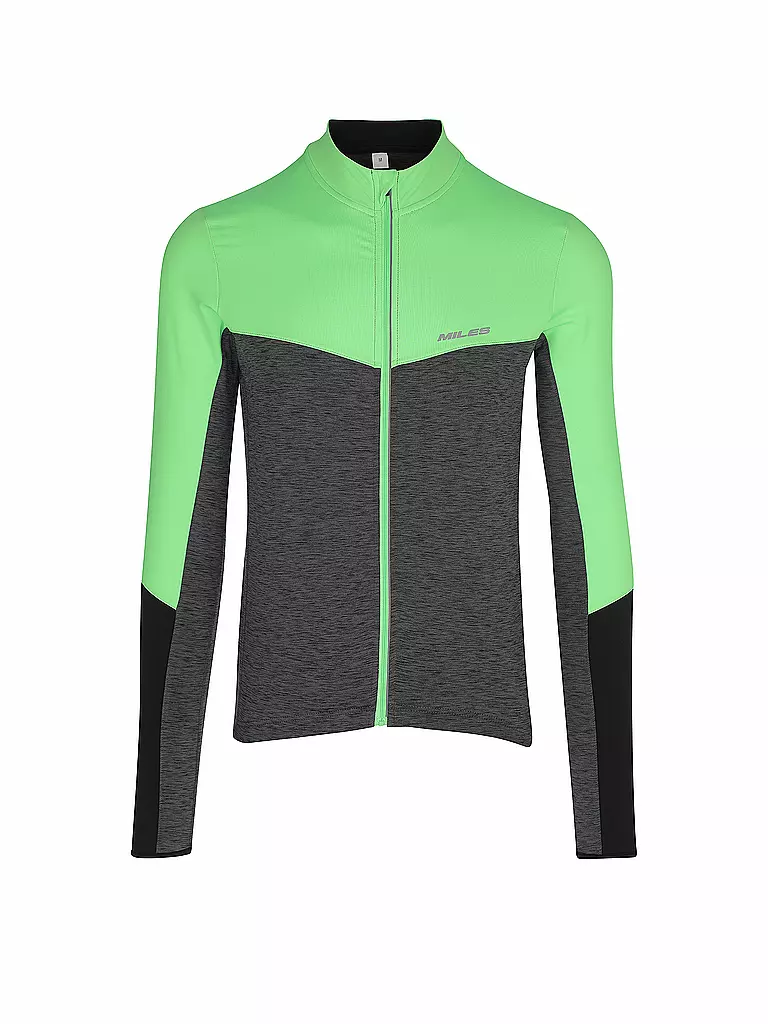 MILES | Herren Winter Radtrikot Performance | grau