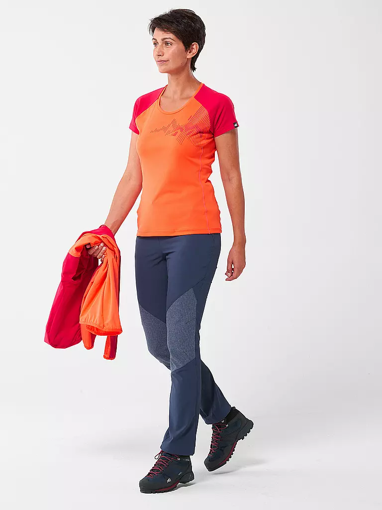 MILLET | Damen Funktionsshirt Asym | orange