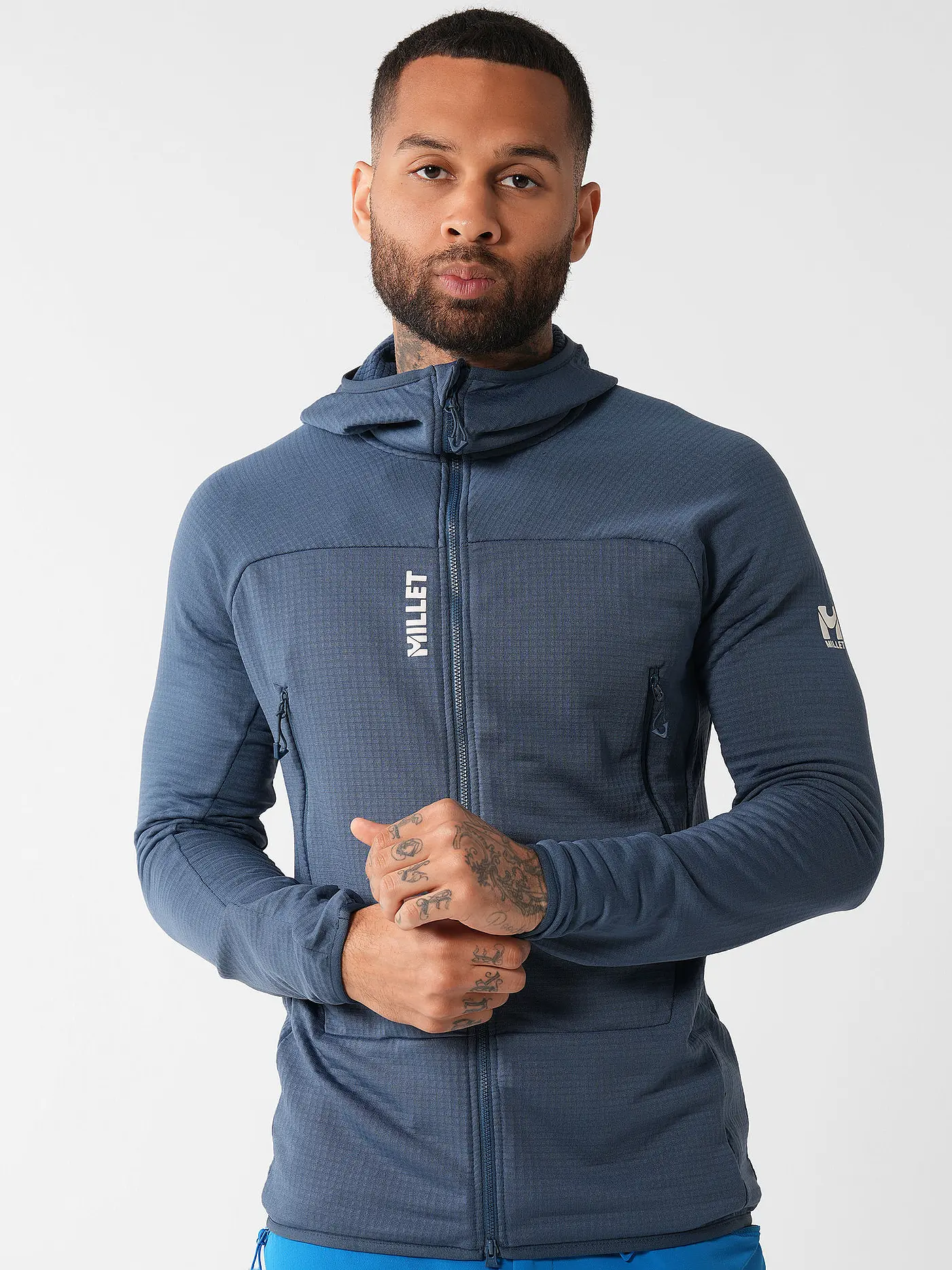 MILLET | Herren Fleecejacke Fusion Grid Polartec Hoodie | dunkelblau