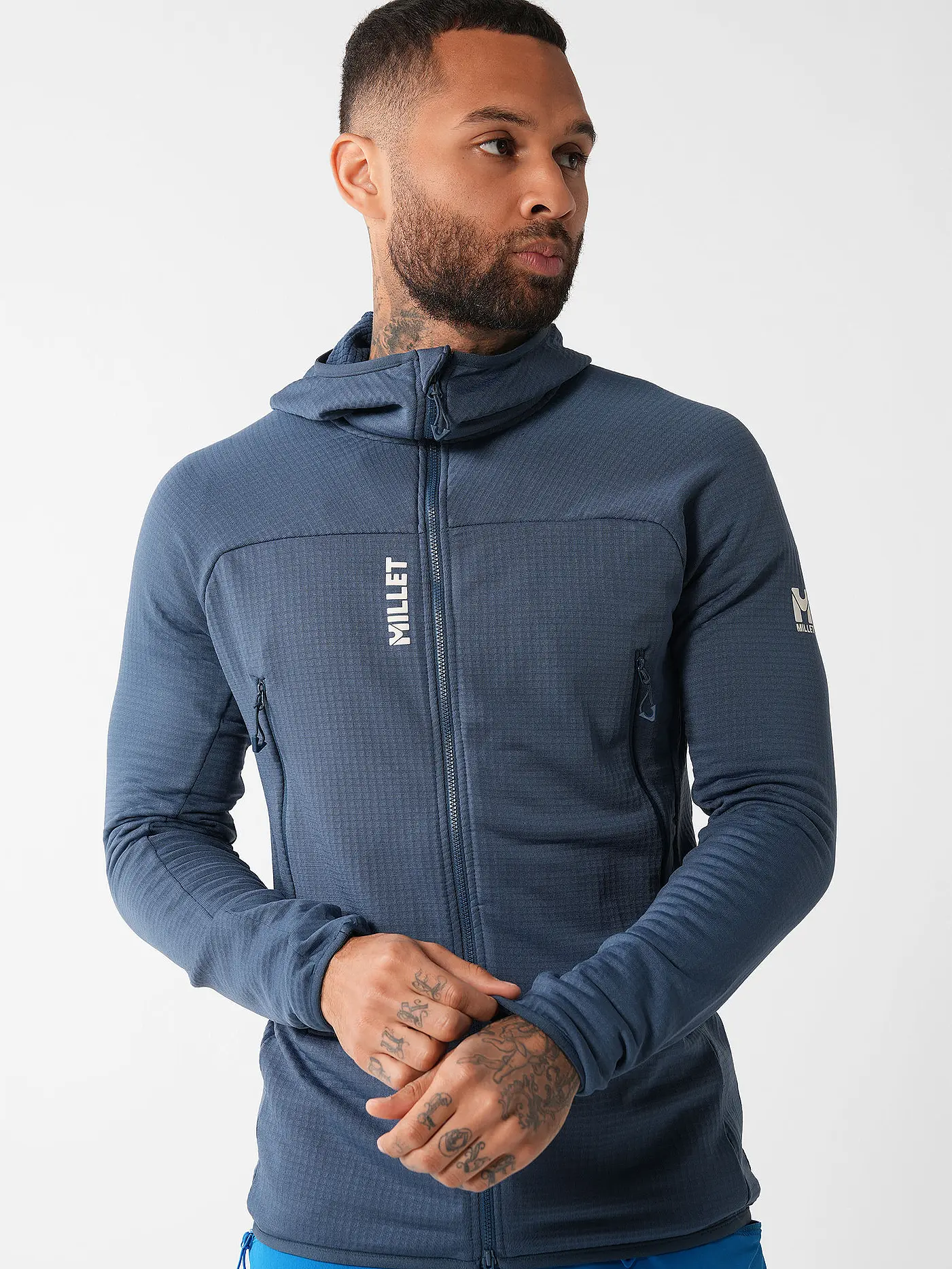 MILLET | Herren Fleecejacke Fusion Grid Polartec Hoodie | dunkelblau