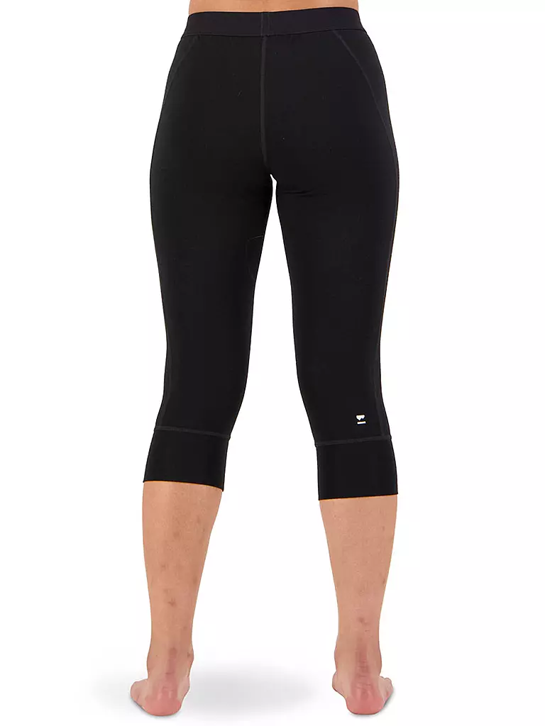 MONS ROYALE | Damen 3/4 Legging Cascade Merino Flex 200 | schwarz