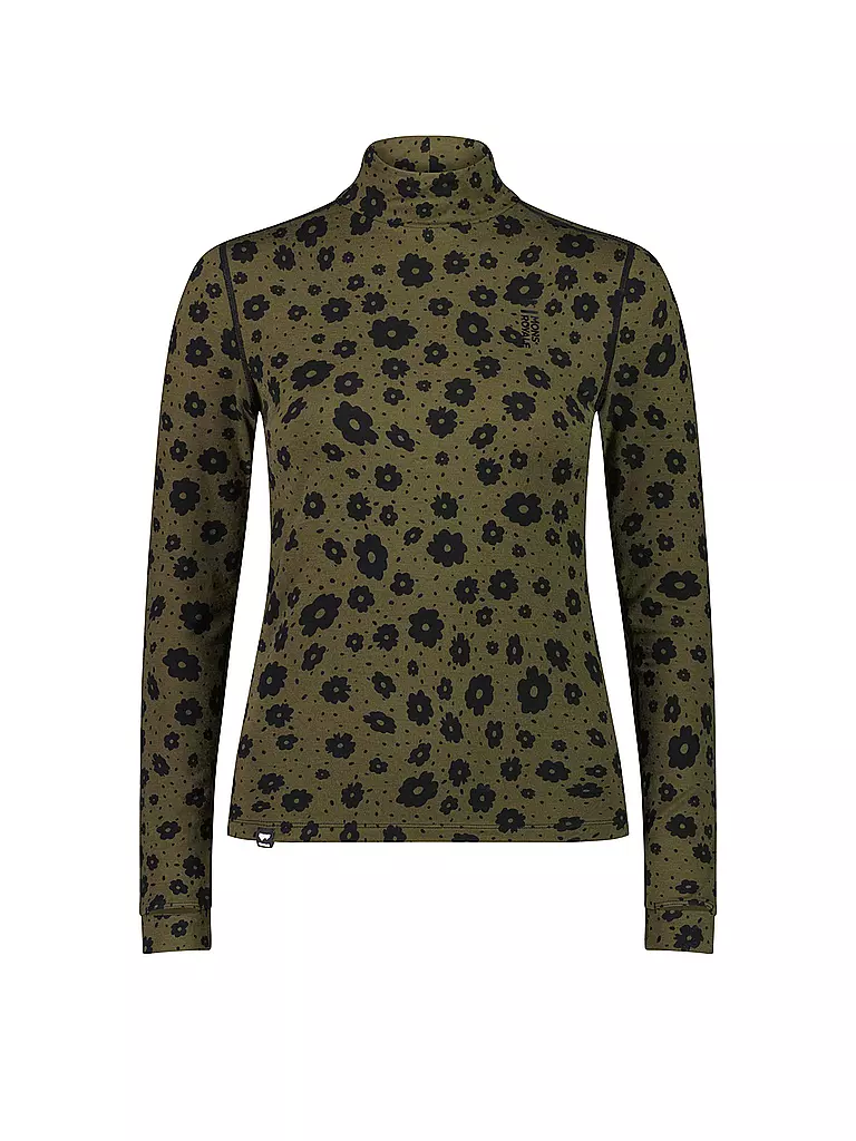 MONS ROYALE | Damen Funktionsshirt Cascade Flex 200 Mock Neck | olive