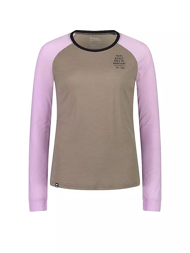 MONS ROYALE | Damen Funktionsshirt Icon Raglan | olive