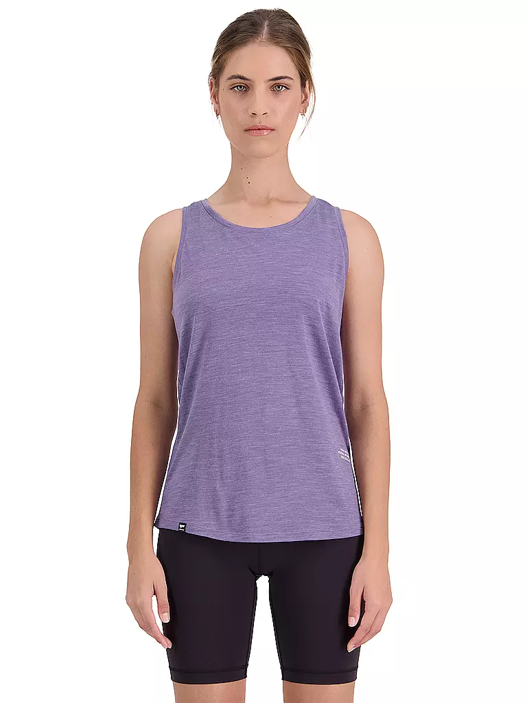 MONS ROYALE | Damen Rad Tanktop Zephyr Merino Cool | lila