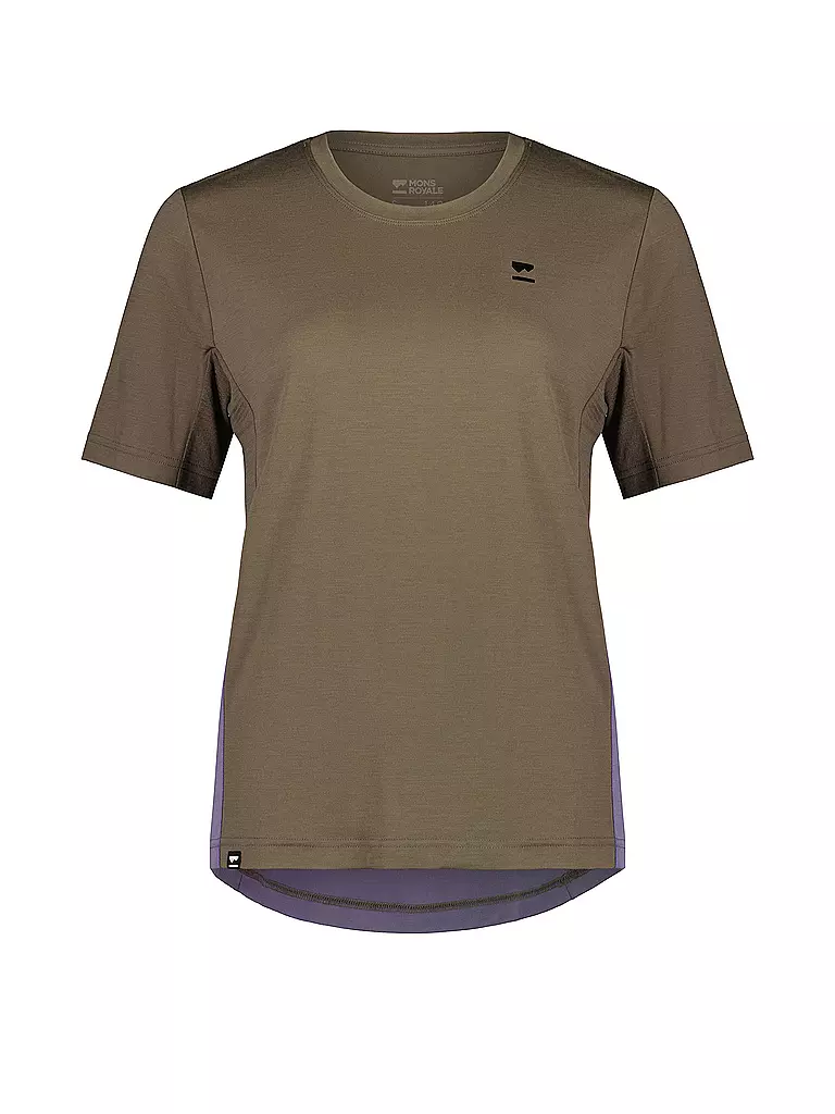 MONS ROYALE | Damen Radshirt Tarn Merino Shift Tee | camel