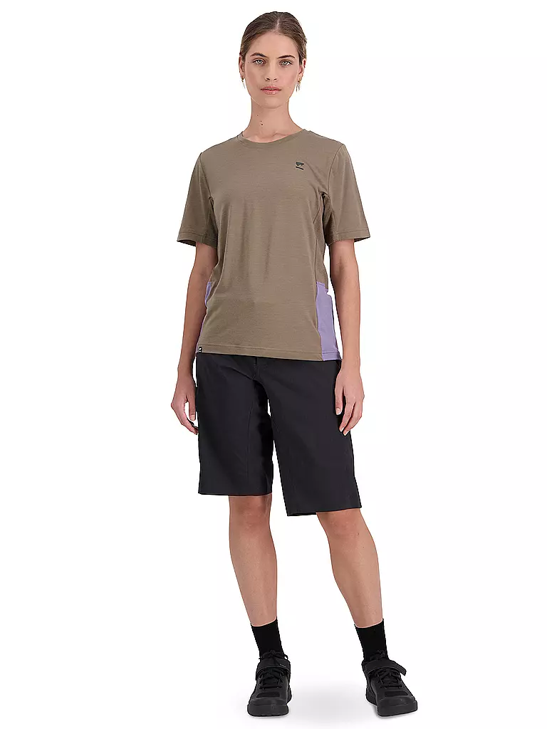 MONS ROYALE | Damen Radshirt Tarn Merino Shift Tee | camel