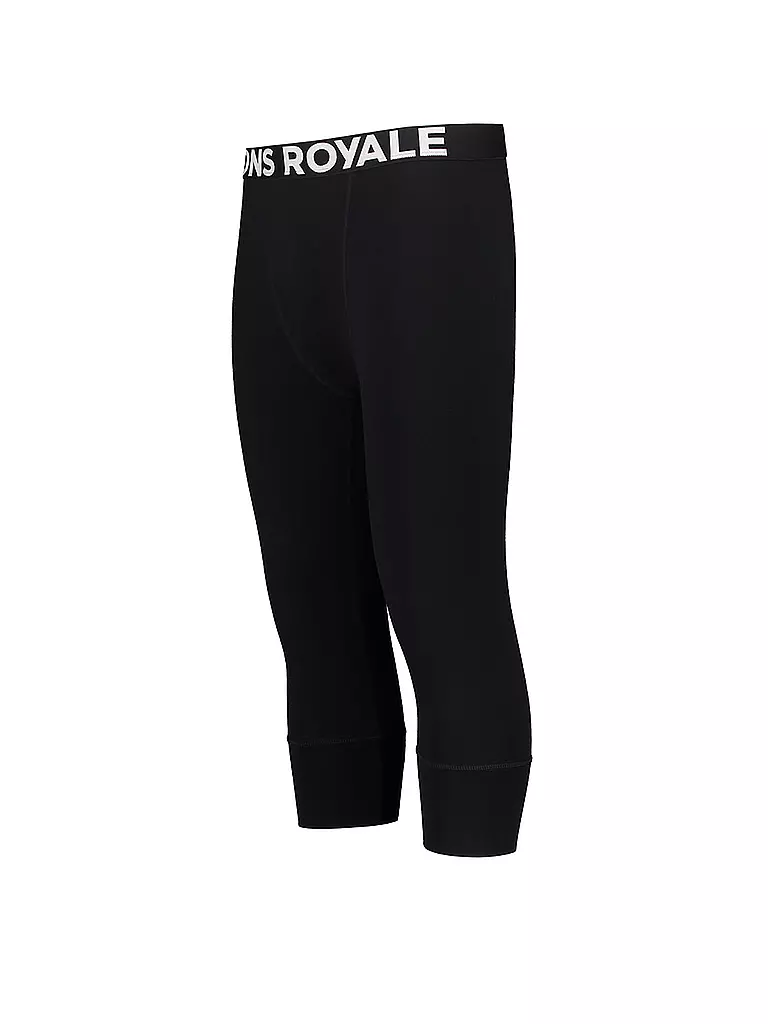 MONS ROYALE | Herren 3/4 Legging Cascade Merino Flex 200 | schwarz