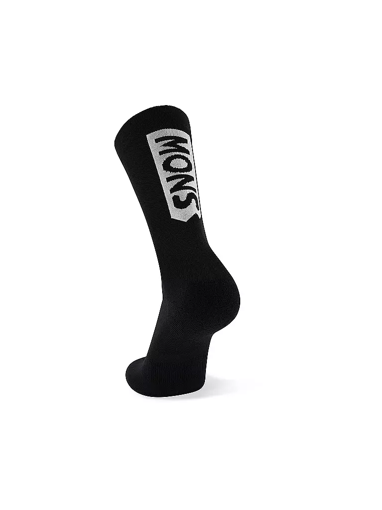 MONS ROYALE | Herren Radsocken Atlas Merino Crew | schwarz