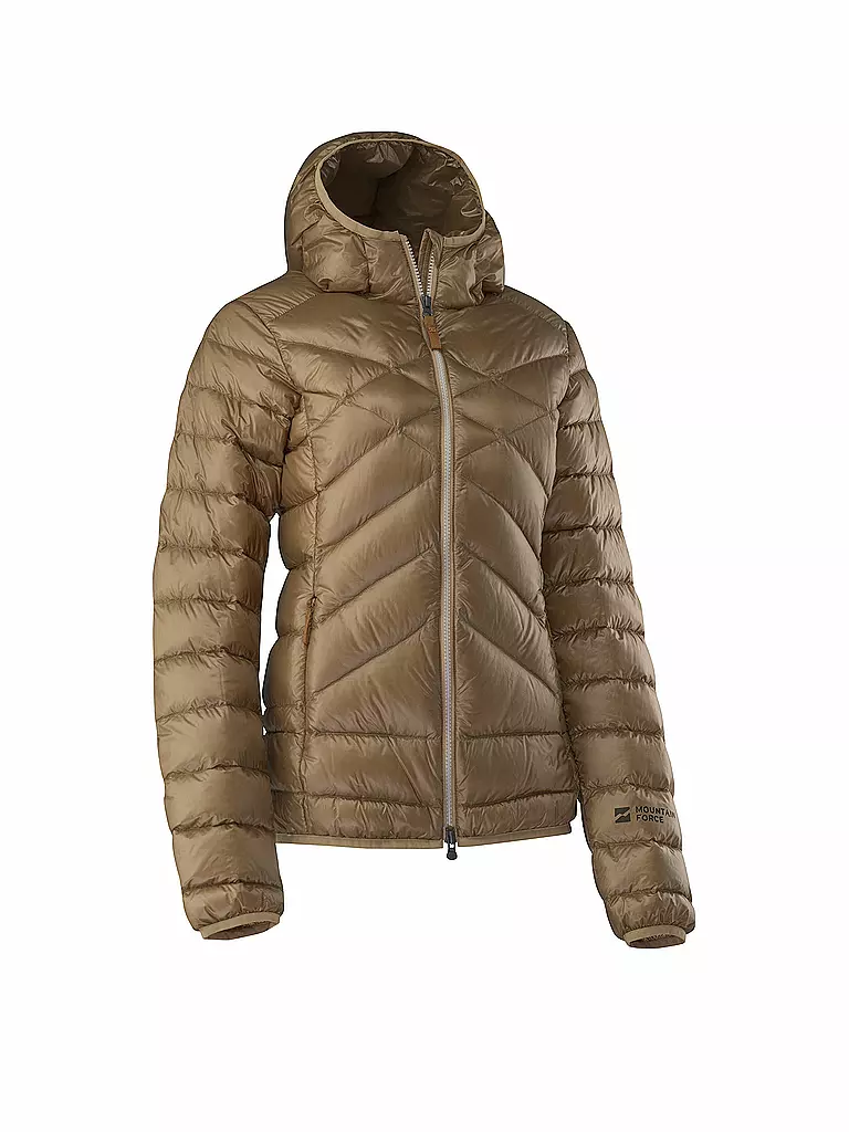 MOUNTAIN FORCE | Damen Daunenjacke mit Kapuze | 