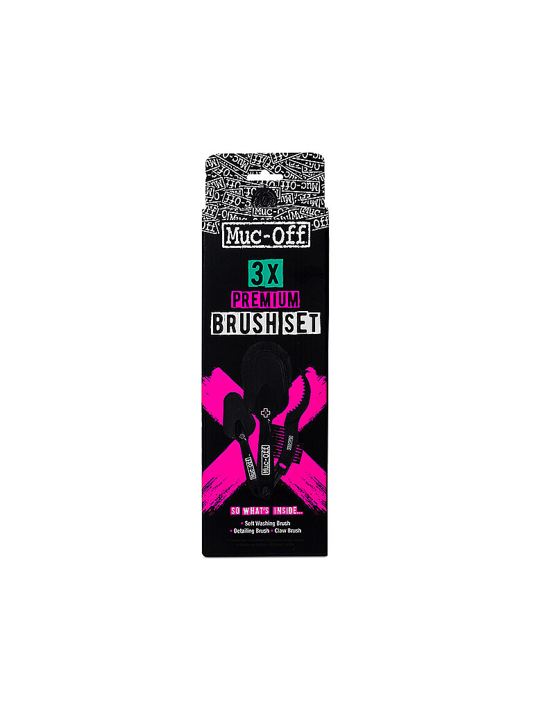 Muc-Off MUC-OFF Bürstenset Premium 3er Pkg. schwarz, schwarz