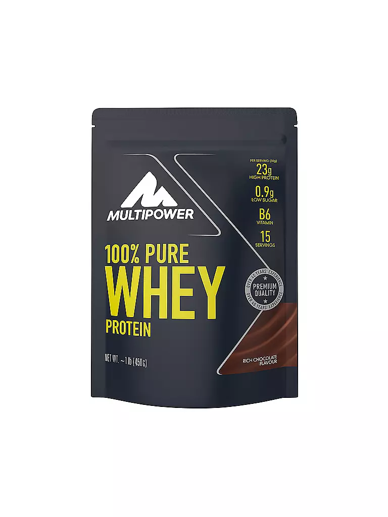 MULTIPOWER |  Proteinpulver 100% Pure Whey Protein 450g Rich Chocolate | keine Farbe