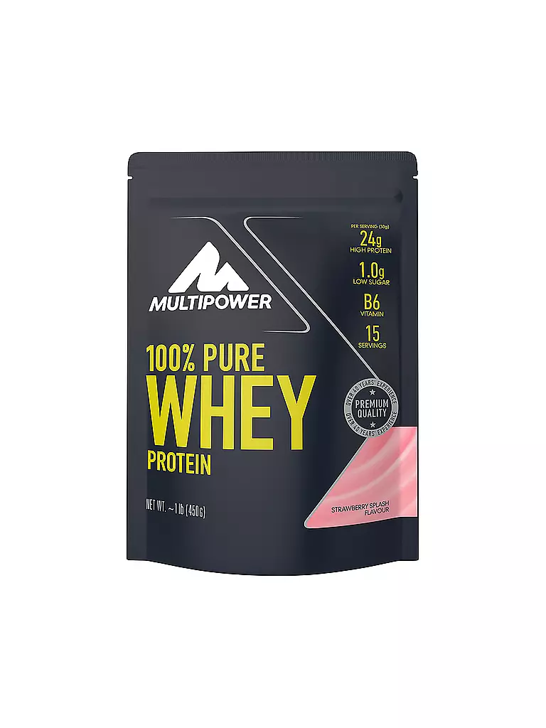 MULTIPOWER |  Proteinpulver 100% Pure Whey Protein 450g Strawberry Splash | keine Farbe