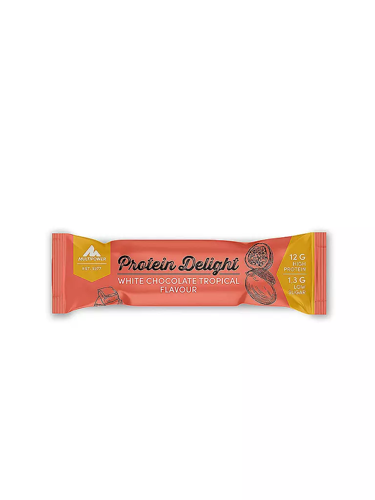 MULTIPOWER | Energieriegel Protein Delight White Chocolate Tropical Flavour 35g | keine Farbe