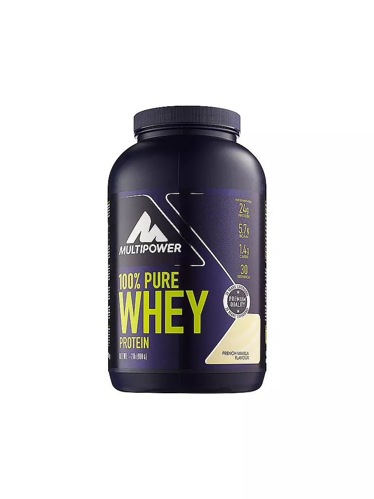 MULTIPOWER | Proteinpulver 100% Pure Whey Protein 900g French Vanilla | gelb