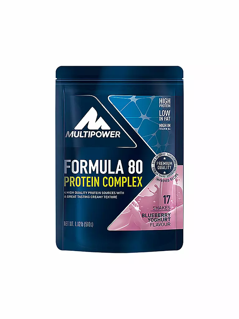 MULTIPOWER | Proteinpulver Formula 80 Protein Complex Heidelbeer/Joghurt | 